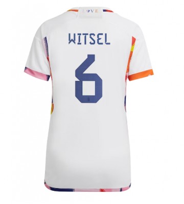 Belgium Axel Witsel #6 Replica Away Stadium Shirt for Women World Cup 2022 Short Sleeve